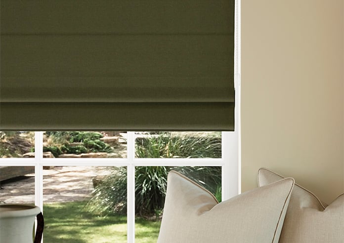 Geneva, Bayleaf Green - Twist&Fit Roman Blind - Image 5